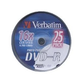 DVD VERBATIM PRINTABLE -R TARRINA 25 