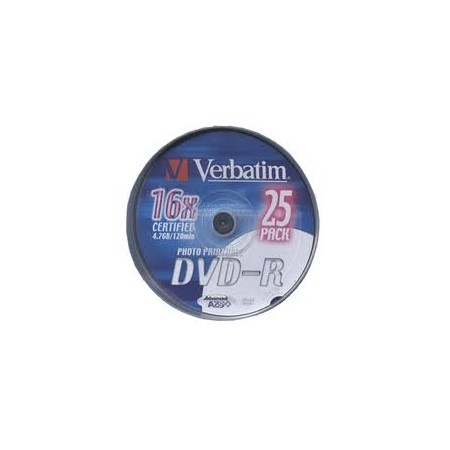 DVD VERBATIM PRINTABLE -R TARRINA 25 