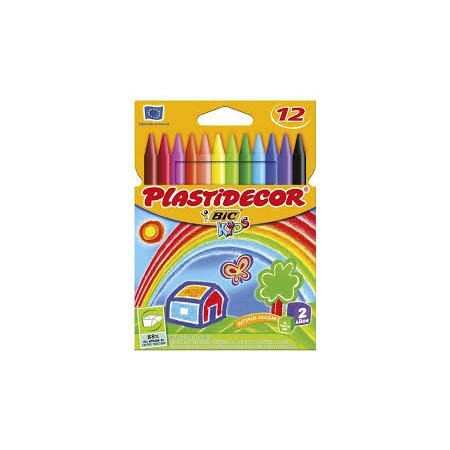 CERA PLASTIDECOR 12 COLORES