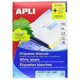 ETIQUETAS APLI 70X37 Ref 1273