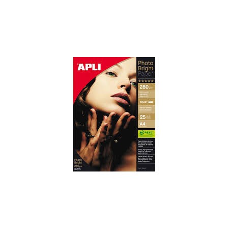 PAPEL FOTOGRAFICO APLI A-4 280 G (25h) Ref 04458