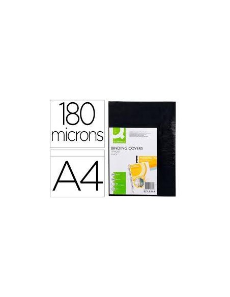 Tapas Encuadernar Negras 180 micras A4 (100)