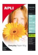 PAPEL FOTOGRAFICO APLI A-4 180 G (100h) Ref 11475